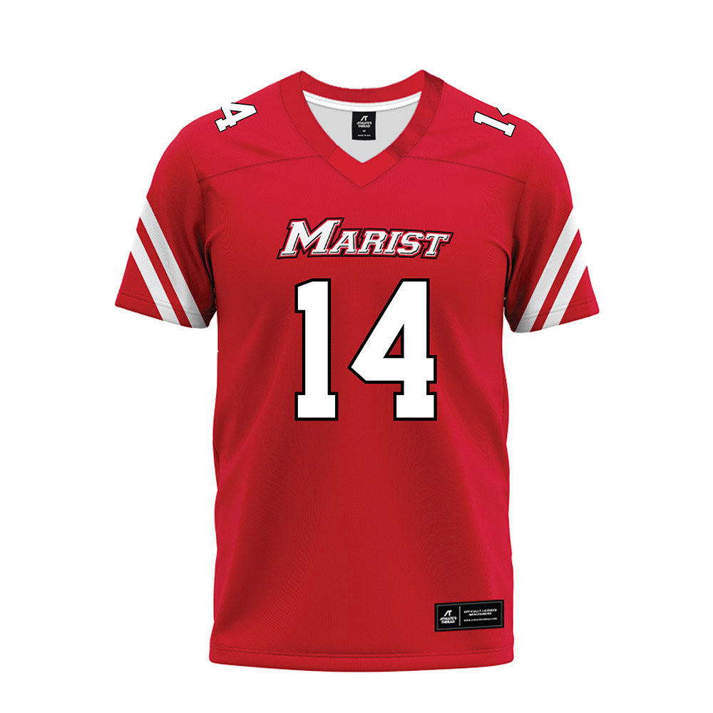 Marist - NCAA Football : Jayden Taylor - Red Premium Football Jersey-0
