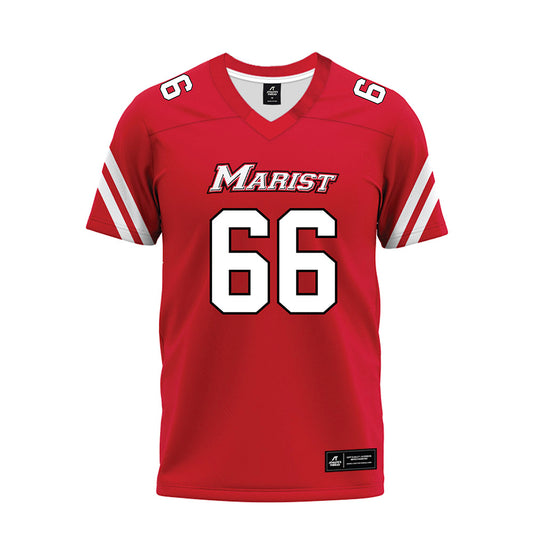 Marist - NCAA Football : Brandon Furey - Red Premium Football Jersey-0