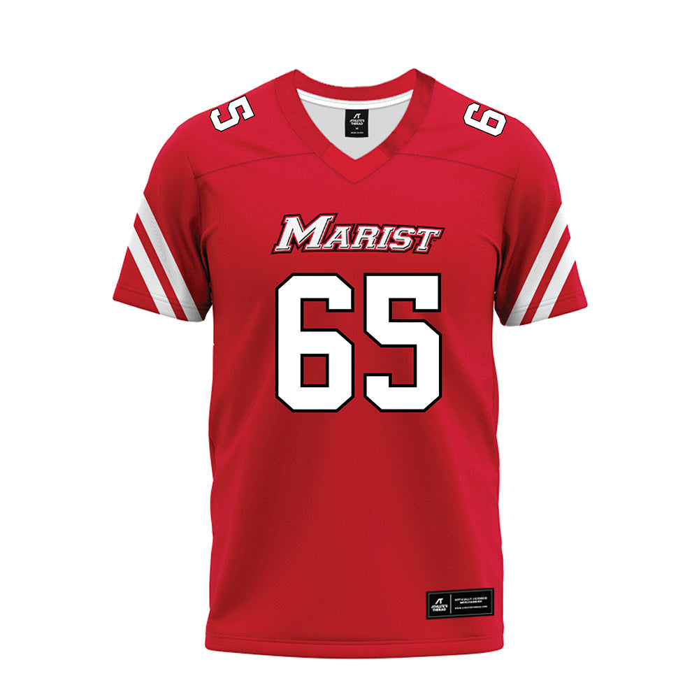 Marist - NCAA Football : Dominic Perricone - Red Premium Football Jersey-0