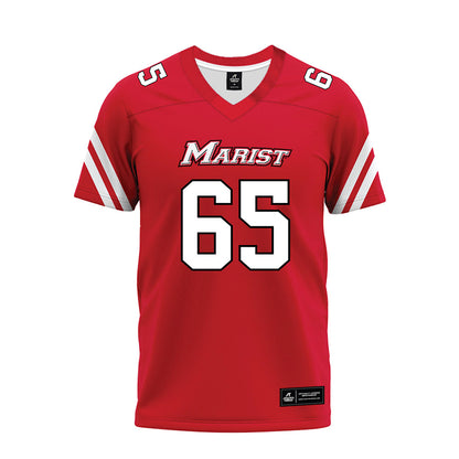 Marist - NCAA Football : Dominic Perricone - Red Premium Football Jersey-0