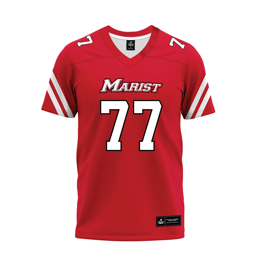 Marist - NCAA Football : Ethan Korkes - Red Premium Football Jersey-0