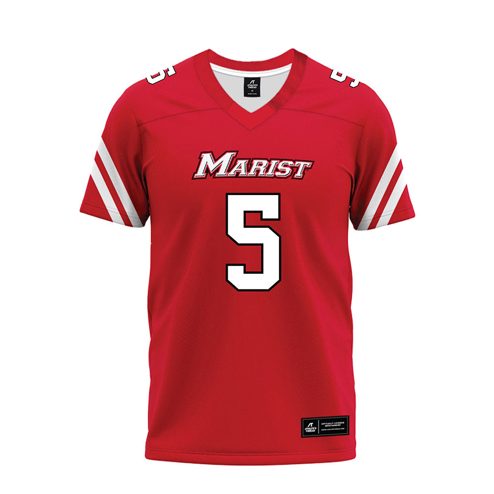 Marist - NCAA Football : Lamont Narcisse - Red Premium Football Jersey-0