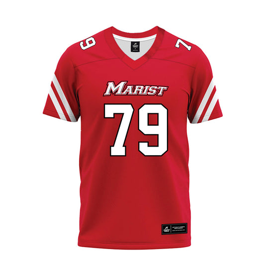 Marist - NCAA Football : Dixon Charzuk - Red Premium Football Jersey-0