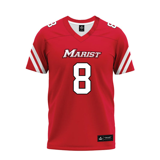 Marist - NCAA Football : Garrett Carter - Red Premium Football Jersey-0