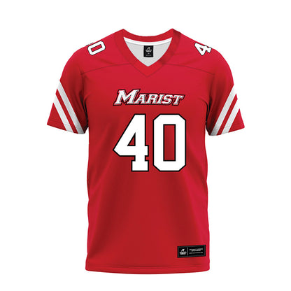 Marist - NCAA Football : Jack Teller - Red Premium Football Jersey-0