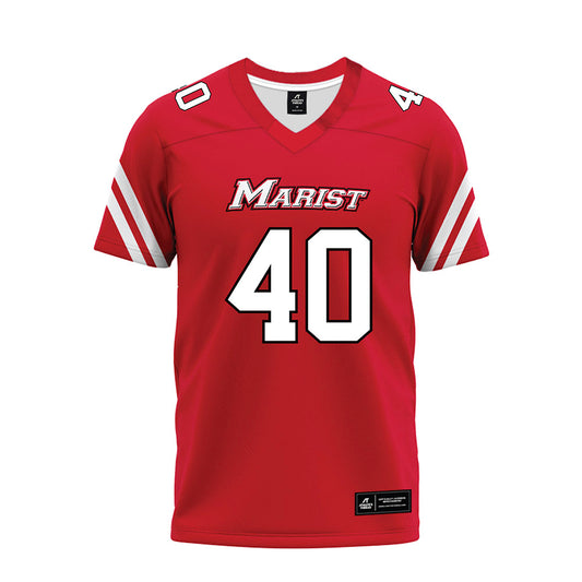 Marist - NCAA Football : Jack Teller - Red Premium Football Jersey-0