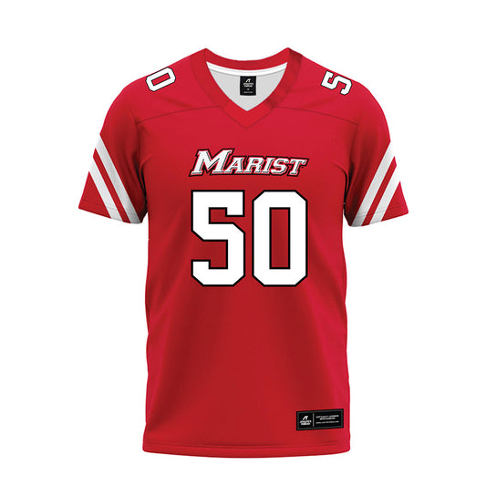 Marist - NCAA Football : Trevor Wilson - Red Premium Football Jersey-0