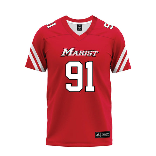 Marist - NCAA Football : Joseph Abill - Red Premium Football Jersey-0