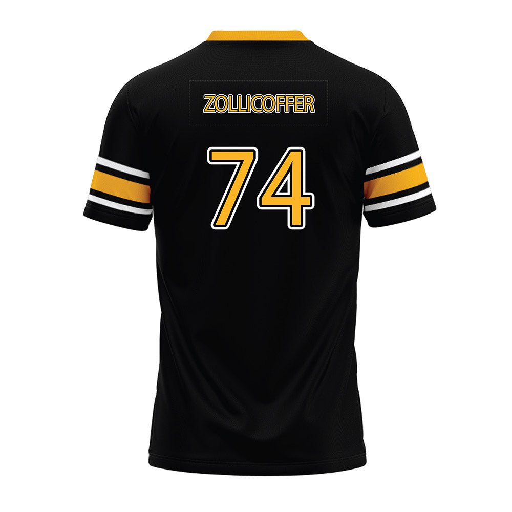 Kennesaw - NCAA Football : Elijah Zollicoffer - Black Premium Football Jersey-1