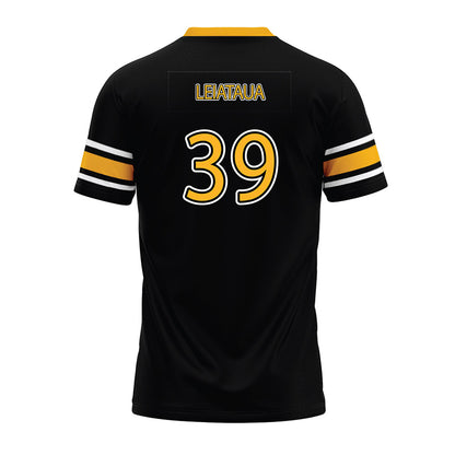 Kennesaw - NCAA Football : Eli Leiataua - Black Premium Football Jersey-1