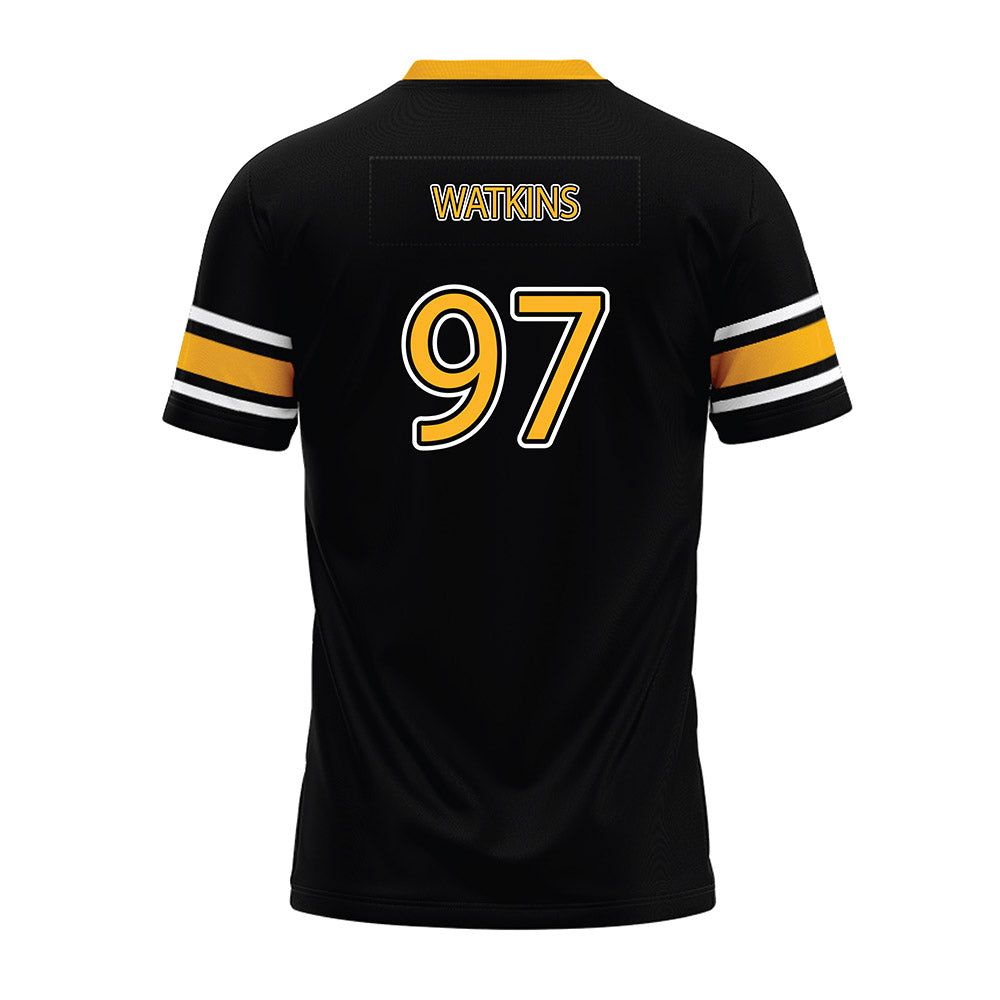 Kennesaw - NCAA Football : Adam Watkins - Black Premium Football Jersey-1