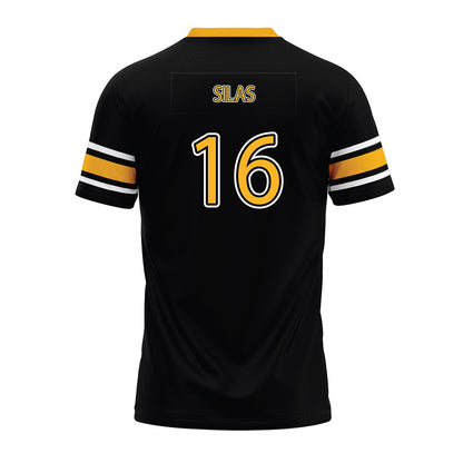 Kennesaw - NCAA Football : Juan Silas - Black Premium Football Jersey-1