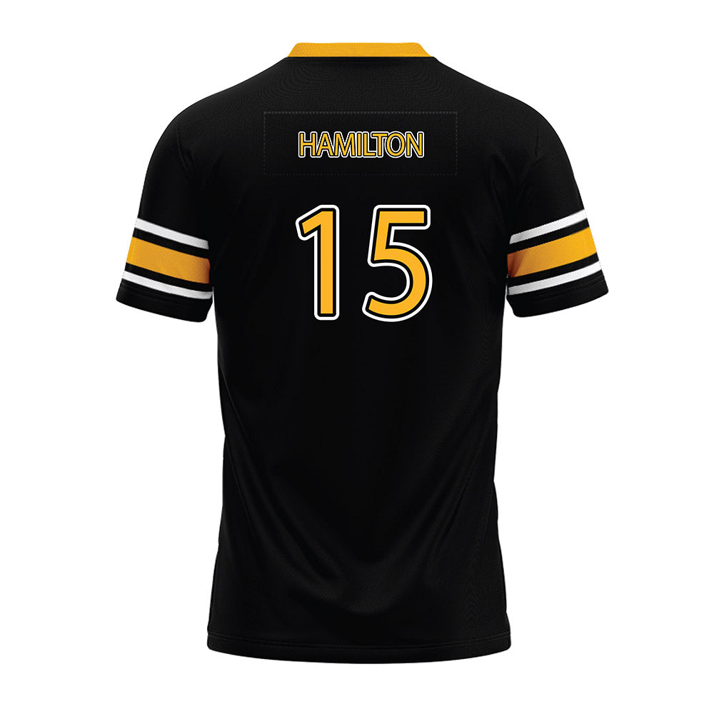 Kennesaw - NCAA Football : Five Hamilton - Black Premium Football Jersey-1
