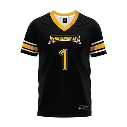 Kennesaw - NCAA Football : JeRico Washington Jr - Black Premium Football Jersey-0