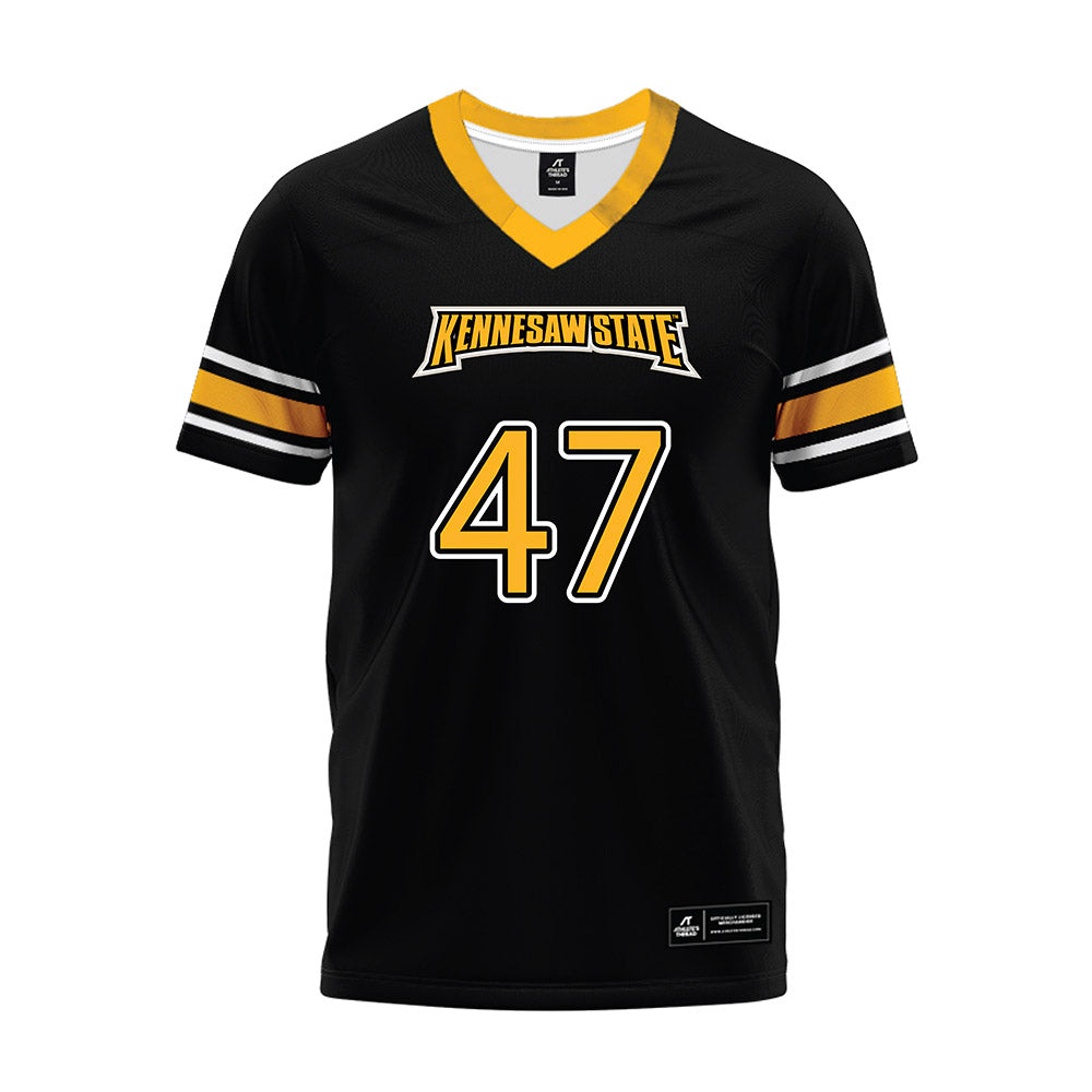Kennesaw - NCAA Football : Deldrick Franklin - Black Premium Football Jersey-0
