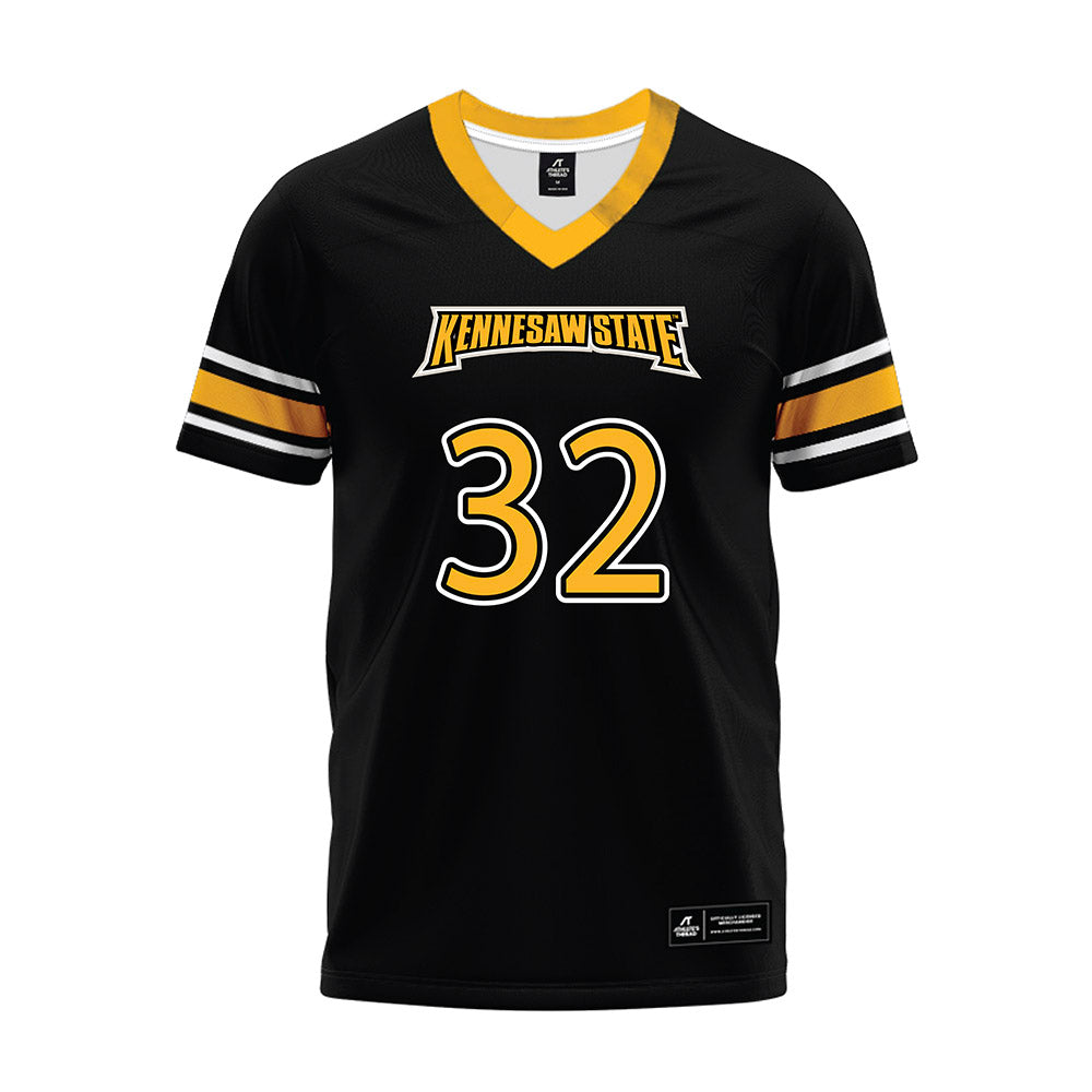 Kennesaw - NCAA Football : Jaden Martin-Burgess - Black Premium Football Jersey-0