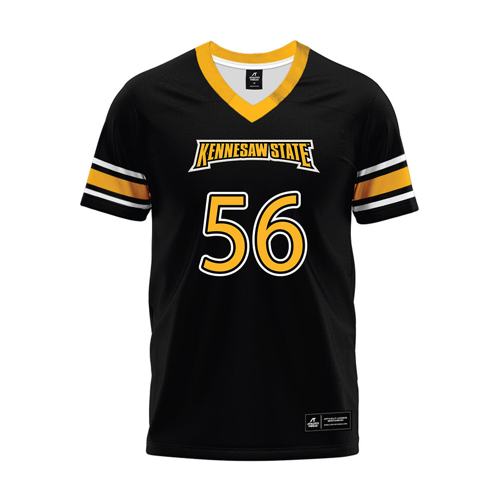 Kennesaw - NCAA Football : Trey Butts - Black Premium Football Jersey-0