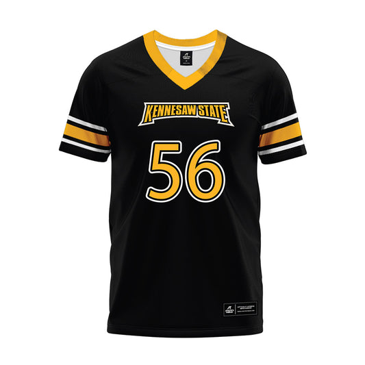 Kennesaw - NCAA Football : Trey Butts - Black Premium Football Jersey-0