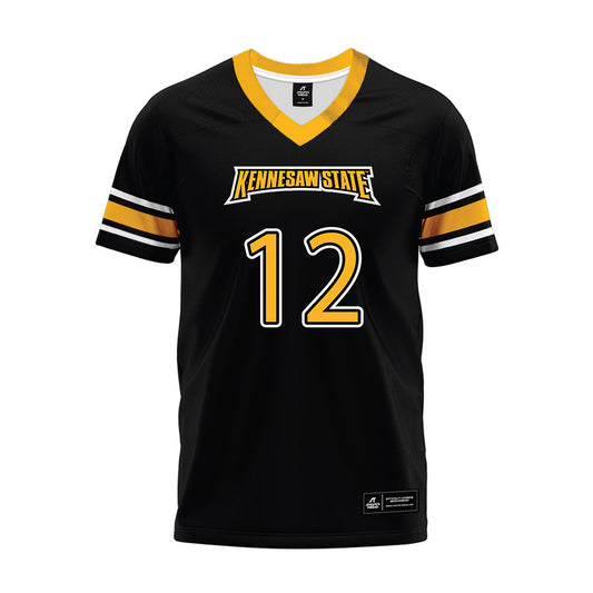 Kennesaw - NCAA Football : Isaac Foster - Black Premium Football Jersey