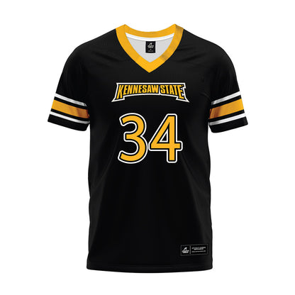 Kennesaw - NCAA Football : Brylan Noonan - Black Premium Football Jersey-0