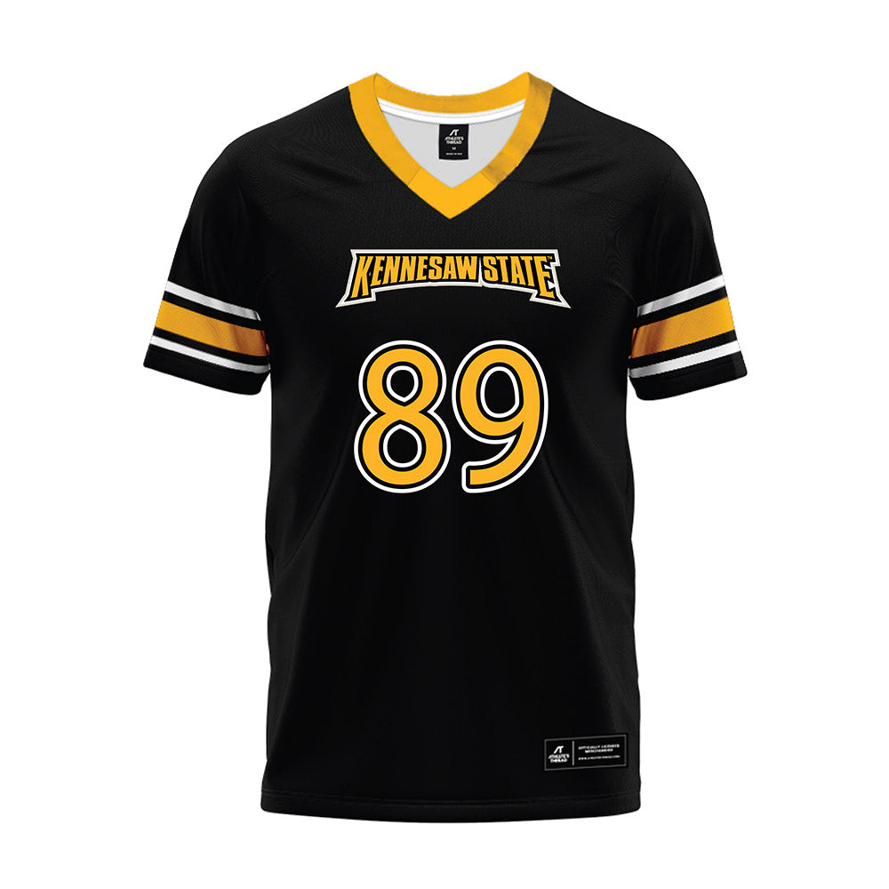 Kennesaw - NCAA Football : Daniel Kinney - Black Premium Football Jersey-0