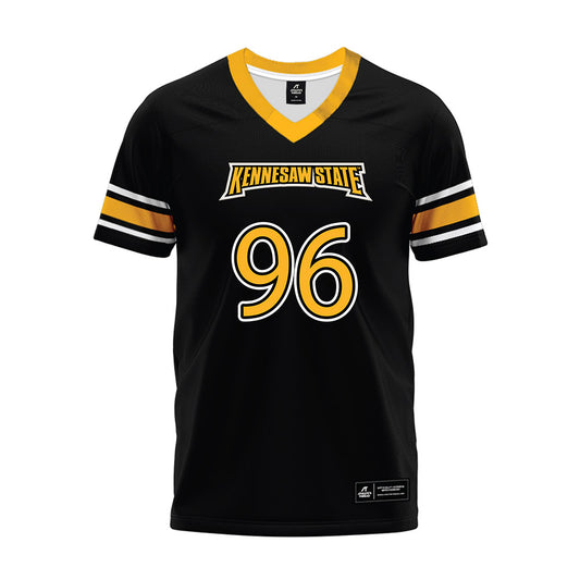 Kennesaw - NCAA Football : Britton Williams - Black Premium Football Jersey-0
