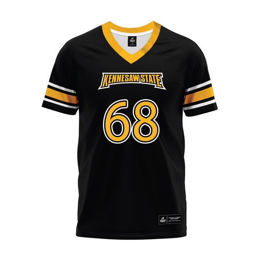 Kennesaw - NCAA Football : Benton Dunn - Black Premium Football Jersey-0
