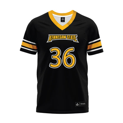 Kennesaw - NCAA Football : Taiwo Ogundele - Black Premium Football Jersey-0