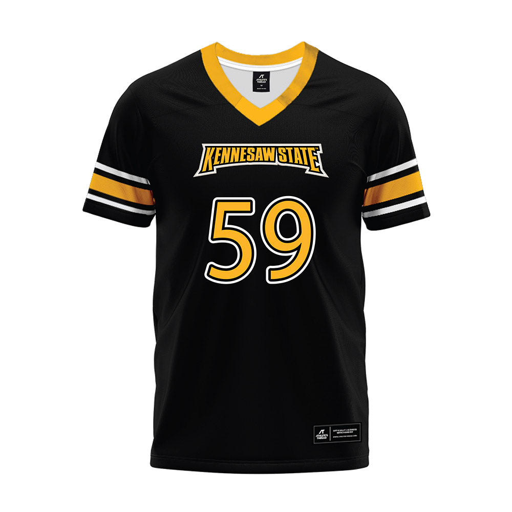 Kennesaw - NCAA Football : Jamiel Williams - Black Premium Football Jersey-0