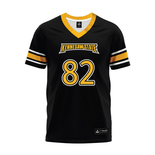 Kennesaw - NCAA Football : Christian Bishop - Black Premium Football Jersey-0