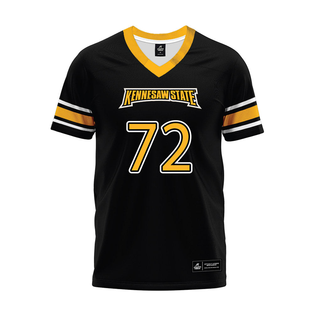 Kennesaw - NCAA Football : Haston Crawford - Black Premium Football Jersey-0