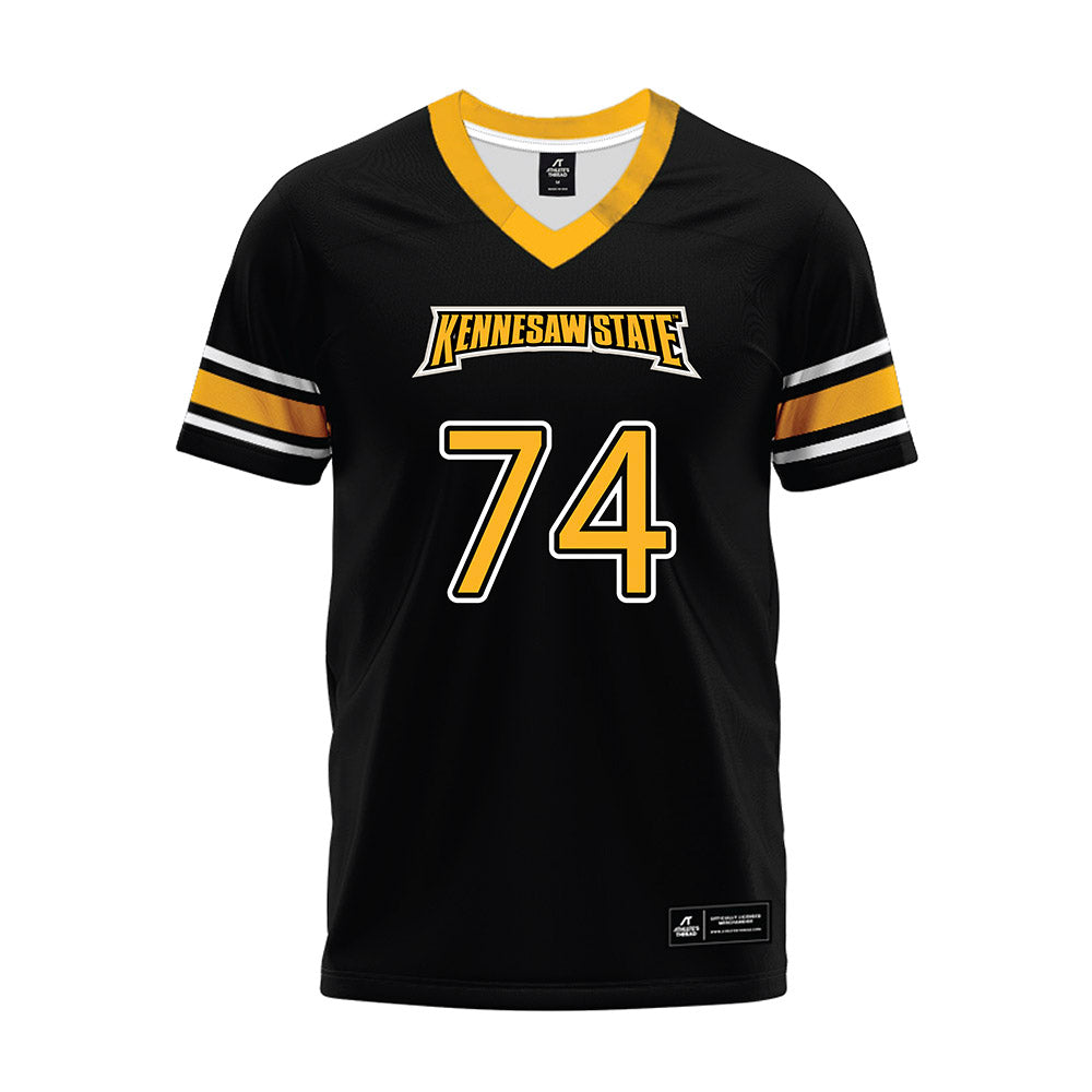 Kennesaw - NCAA Football : Elijah Zollicoffer - Black Premium Football Jersey-0
