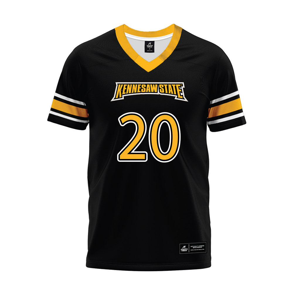 Kennesaw - NCAA Football : Tyler Hallum - Black Premium Football Jersey-0
