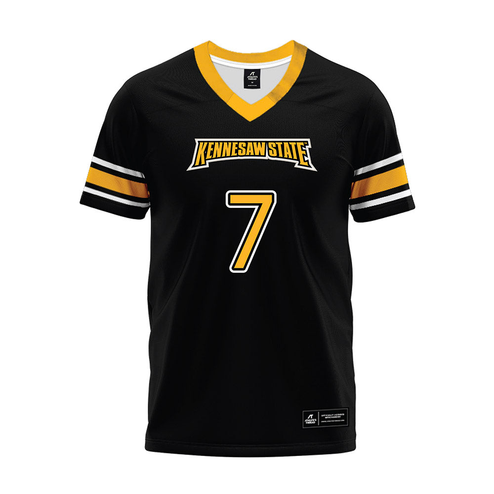 Kennesaw - NCAA Football : Garland Benyard - Black Premium Football Jersey-0