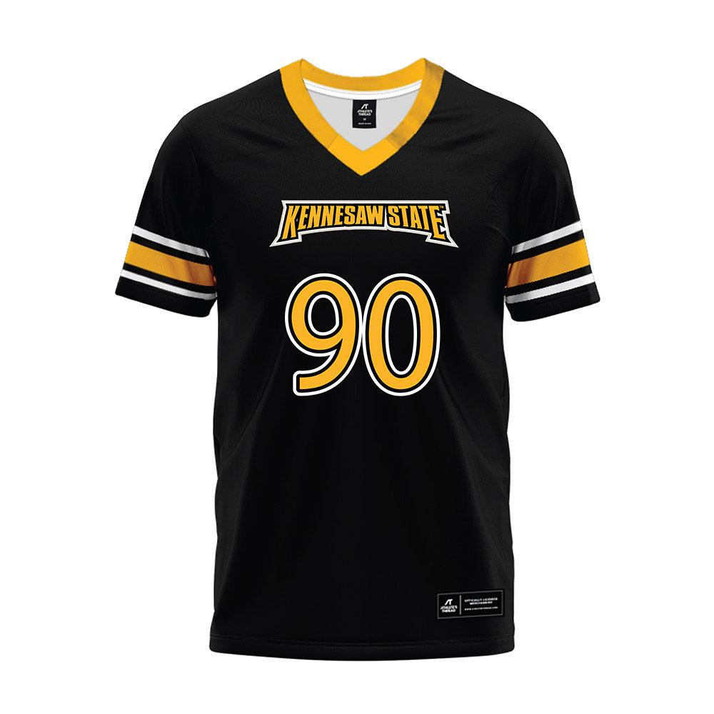 Kennesaw - NCAA Football : Ugonna Nwoha - Black Premium Football Jersey-0