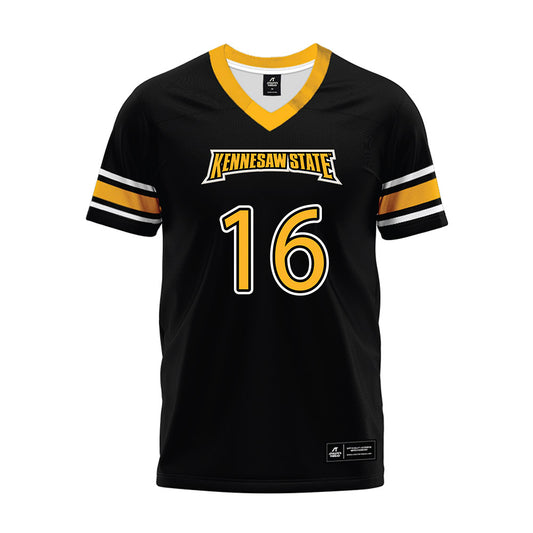 Kennesaw - NCAA Football : NaVelle Dean - Black Premium Football Jersey-0