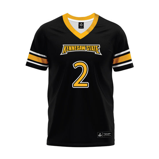 Kennesaw - NCAA Football : Preston Daniels - Black Premium Football Jersey