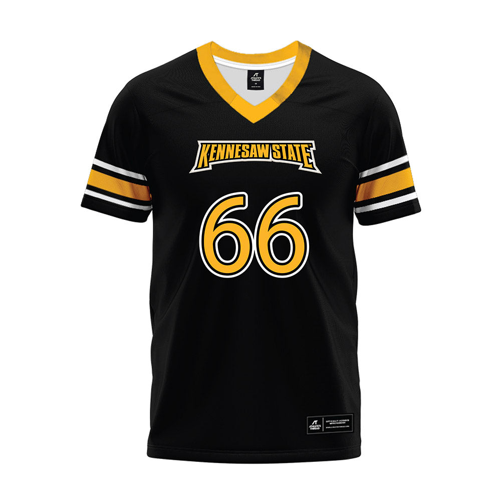 Kennesaw - NCAA Football : Chase Stevens - Black Premium Football Jersey-0