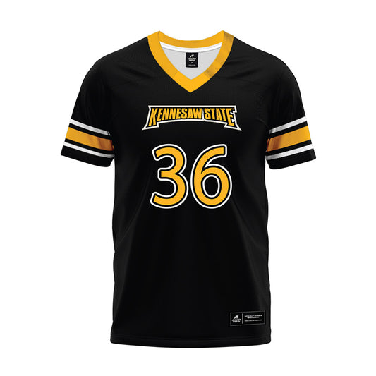 Kennesaw - NCAA Football : Devin Ross - Black Premium Football Jersey-0