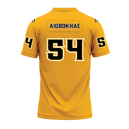 Kennesaw - NCAA Football : Eseosa Aigbokhae - Gold Premium Football Jersey-1