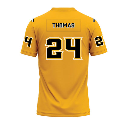 Kennesaw - NCAA Football : Isaiah Thomas - Gold Premium Football Jersey-1