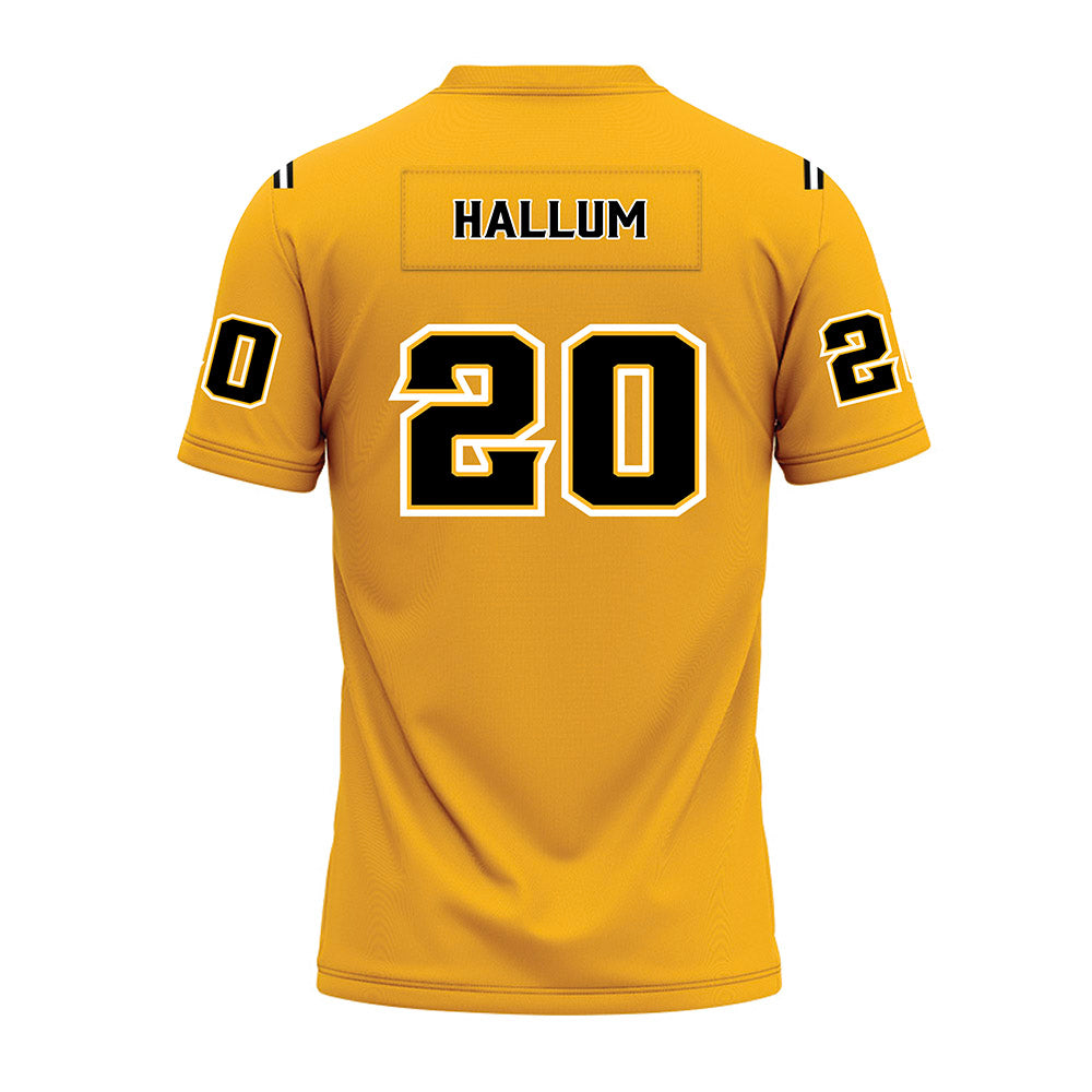 Kennesaw - NCAA Football : Tyler Hallum - Gold Premium Football Jersey-1