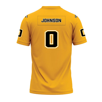 Kennesaw - NCAA Football : Donelius Johnson - Gold Premium Football Jersey-1