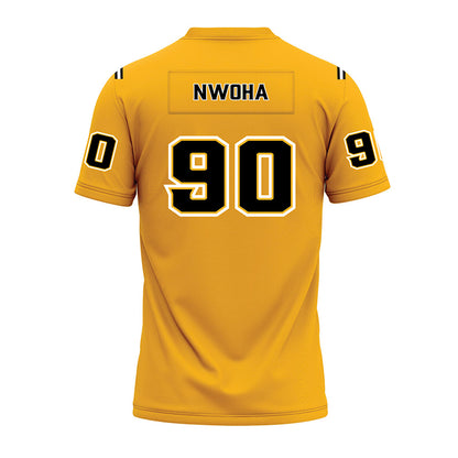 Kennesaw - NCAA Football : Ugonna Nwoha - Gold Premium Football Jersey-1