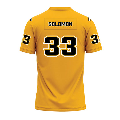 Kennesaw - NCAA Football : Jeremiah Solomon - Gold Premium Football Jersey-1