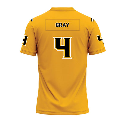 Kennesaw - NCAA Football : Braylon Gray - Gold Premium Football Jersey-1