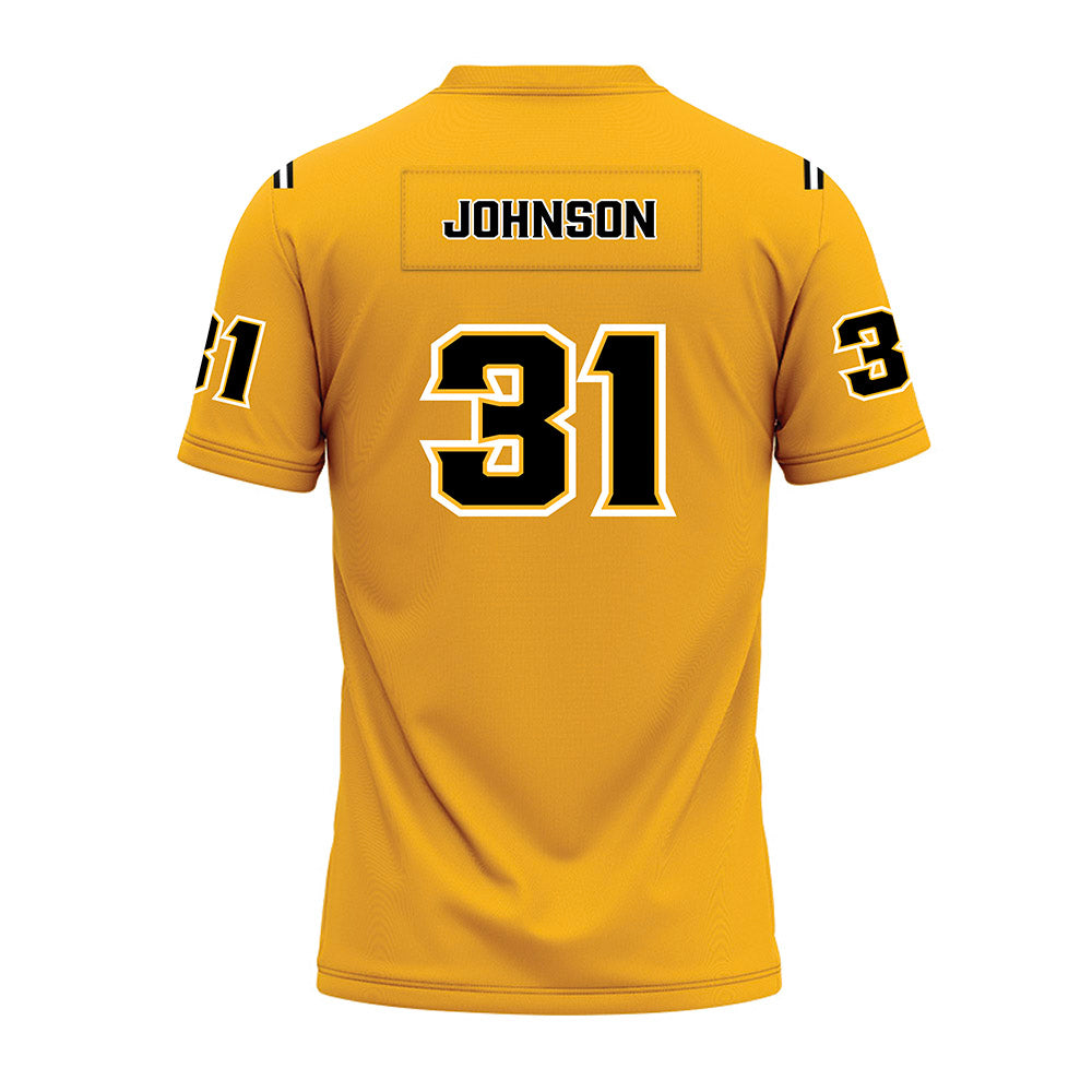 Kennesaw - NCAA Football : Nacari Johnson - Gold Premium Football Jersey-1