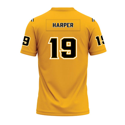 Kennesaw - NCAA Football : Elijah Harper - Gold Premium Football Jersey-1