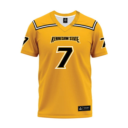 Kennesaw - NCAA Football : Garland Benyard - Gold Premium Football Jersey-0