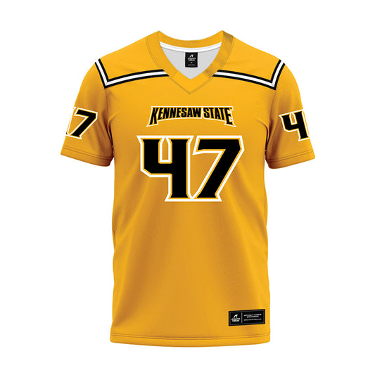 Kennesaw - NCAA Football : Deldrick Franklin - Gold Premium Football Jersey-0